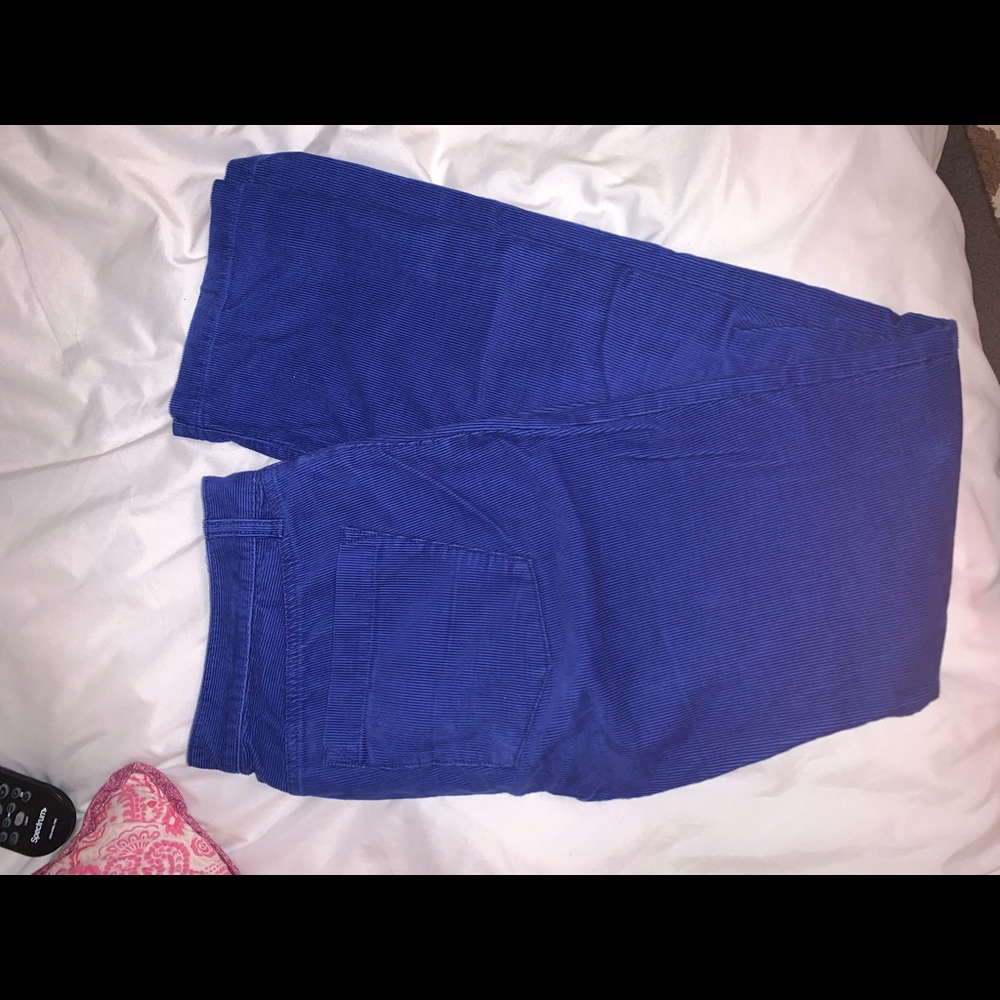 Blue Corduroy Pants from J. Crew